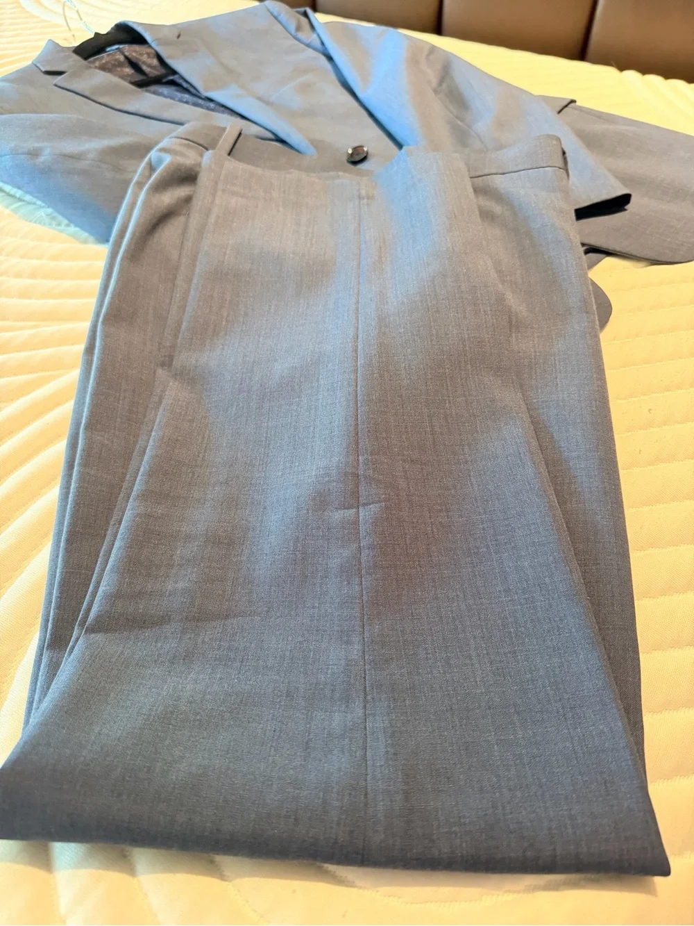 Bar III Men's Dusty Blue Two-Button Suit Jacket
